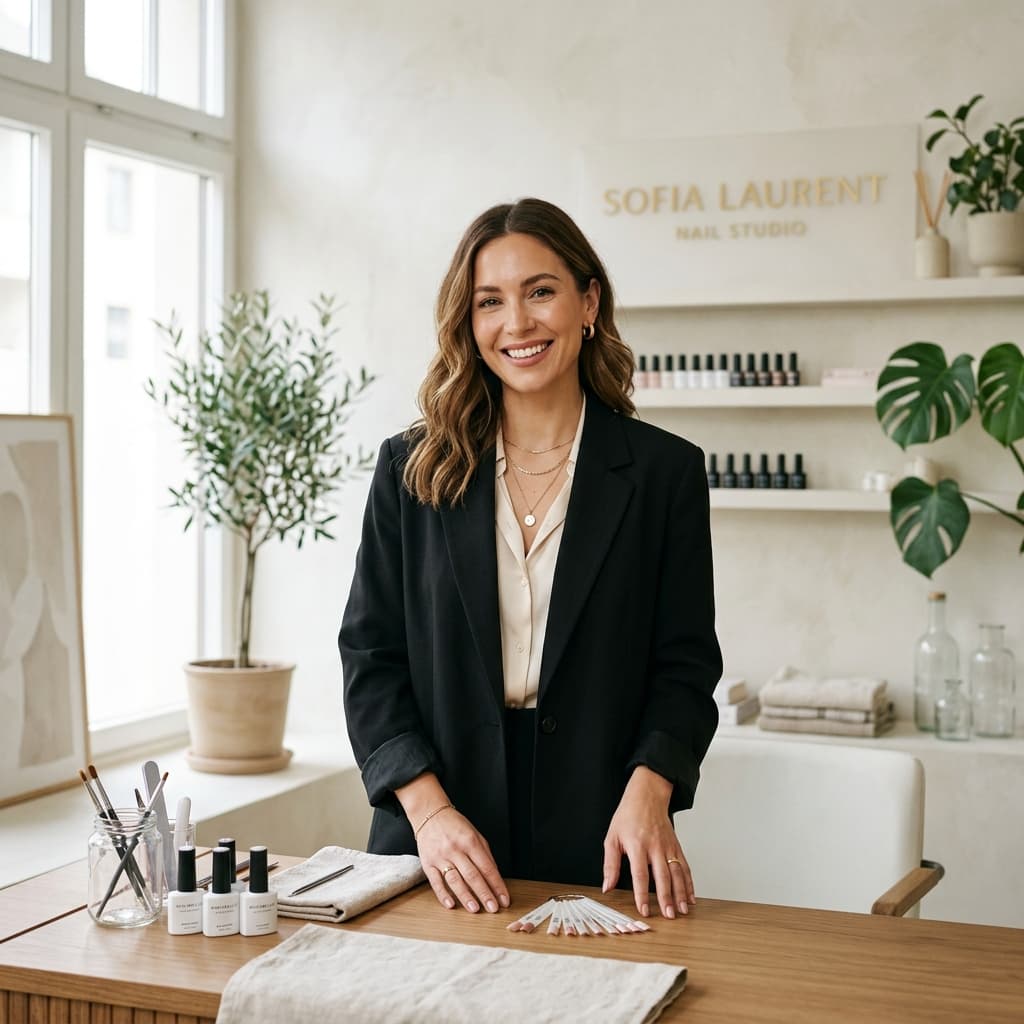 Sofia Laurent, owner and independent nail artist of Muse Nail Atelier