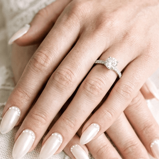 Milk Bath swatch applied manicure styling example